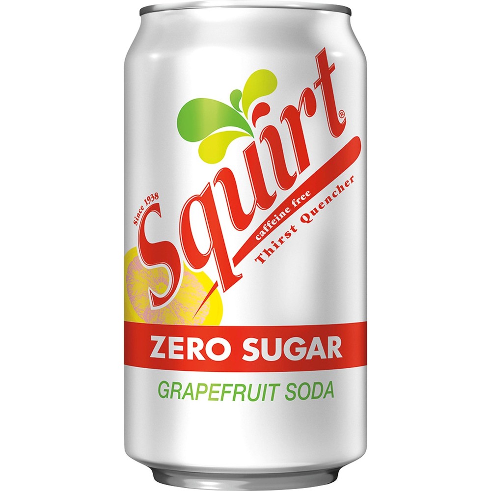 Zero Sugar Grapefruit Soda, 12 fl oz cans, 12 pack