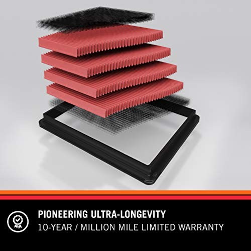 Engine Air Filter: High Performance, Premium, Washable, Replacement Filter: