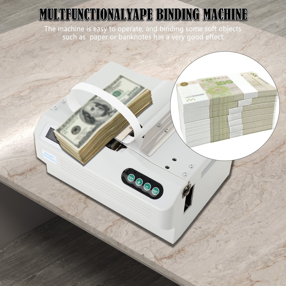 Automatic Money Bundle Machine 2sec/Once Intelligent Banknote Binding Machine