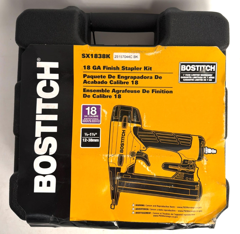 [NEW] (SX1838K) BOSTITCH 18 GA Finish Stapler Kit
