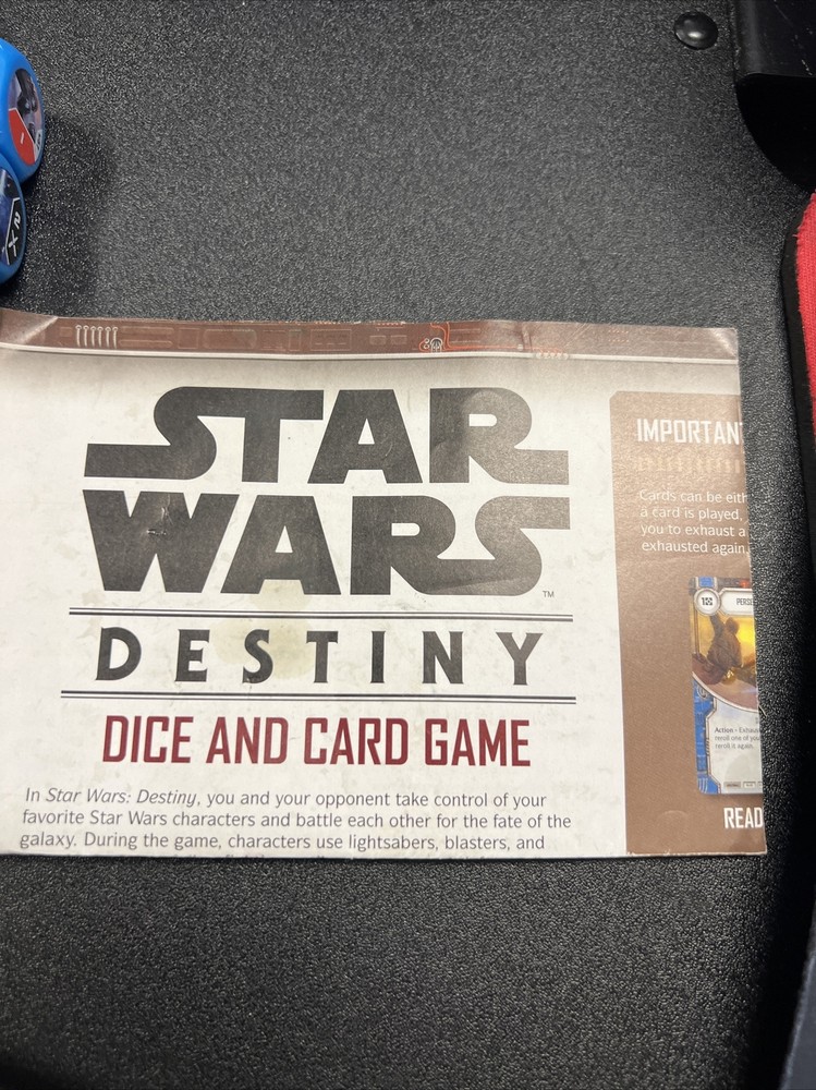 star wars destiny dice and cards