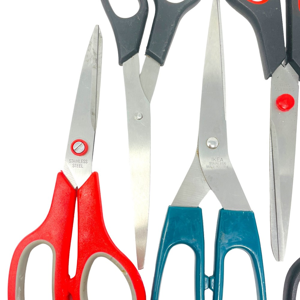 9 Pcs Ikea, Target & Assorted Multipurpose Scissors, Stainless Sharp Shears