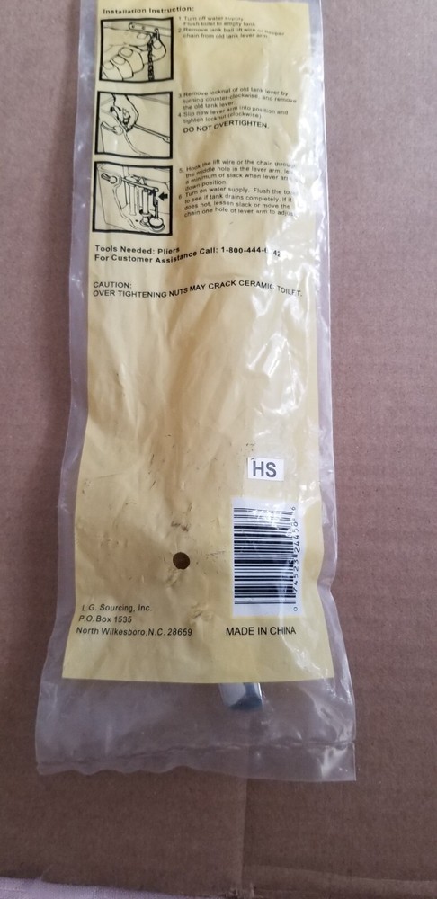 Tank Lever 24458 Chrome Plated Handle , NOS
