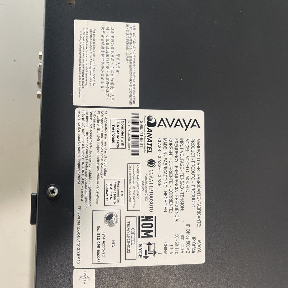 avaya ip office 500v2 system