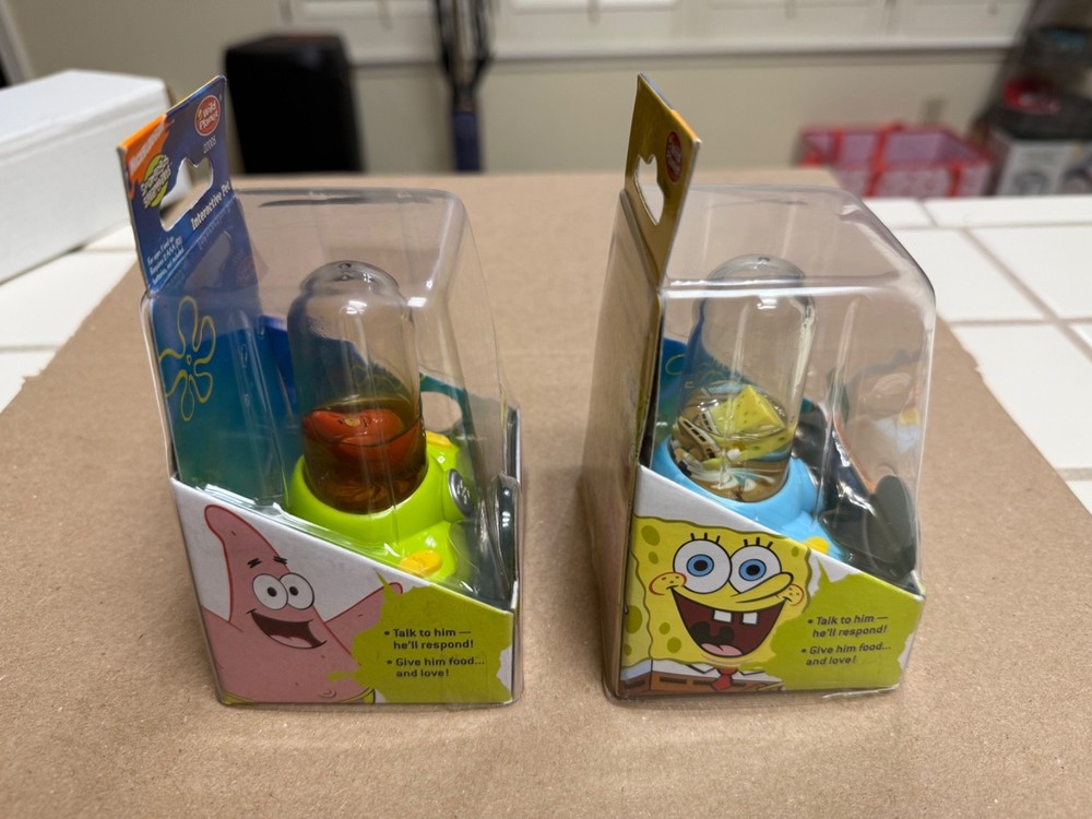 2004 Aquapets SpongeBob SquarePants and Patrick Star
