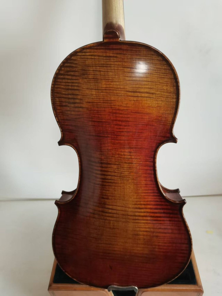 Master 4/4 violin Stradi model 1pc Solid flamed maple back spruce top 0225