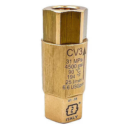 Mecline Cv3-40012 1/2" Fnpt Spring Check Valve
