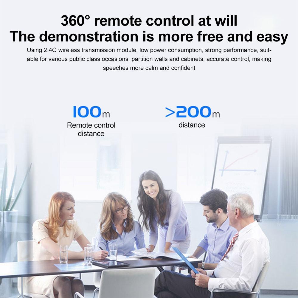 Wireless Presenter Remote Control 2.4GHz USB Projector Page Turning Pen