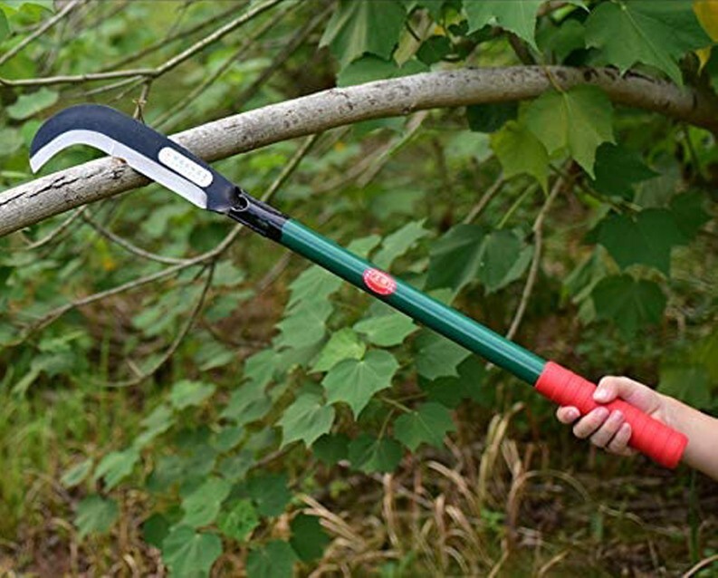 Machete-Ergonomic Bill Hook- Brush Axe with 48-Inch Handle