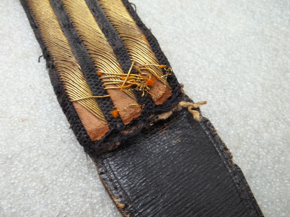 Antique George V "Caffin" Royal Navy Sword Belt