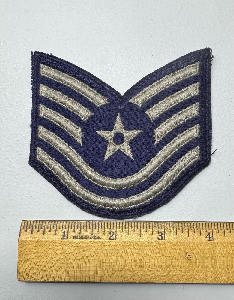 US Air Force Technical Sergeant TSGT Chevron Patches Full Color