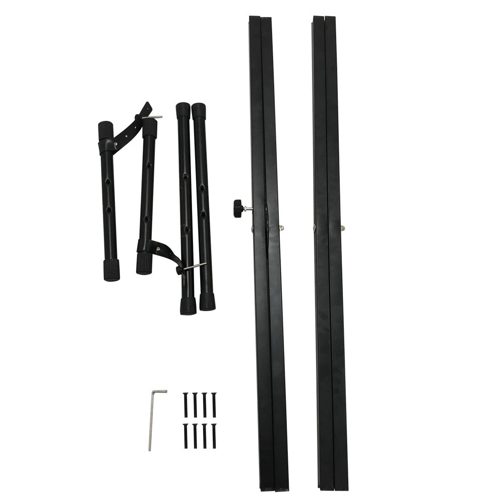 Keyboard Stand Black Dual-tube X-Shape