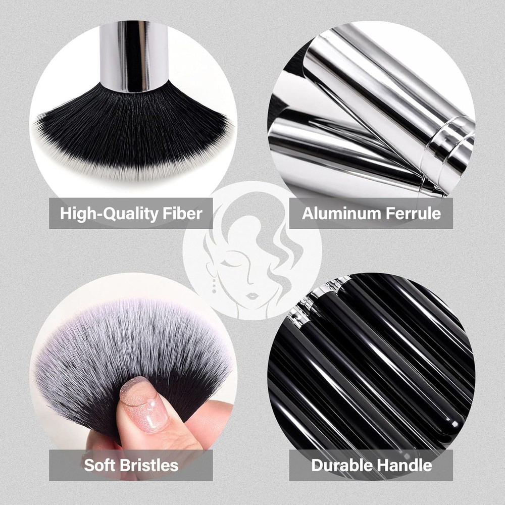 Makeup Brushes Set, Professional 25 Pcs Makeup Kit, Include Foundation Powder