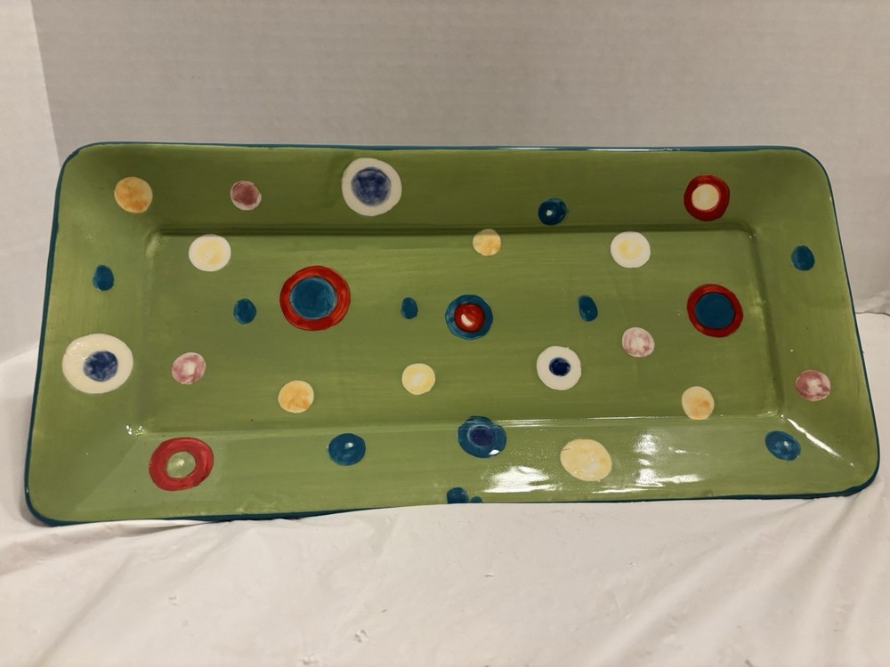 Splish Splash  Park Rectangle Lime Green Tray