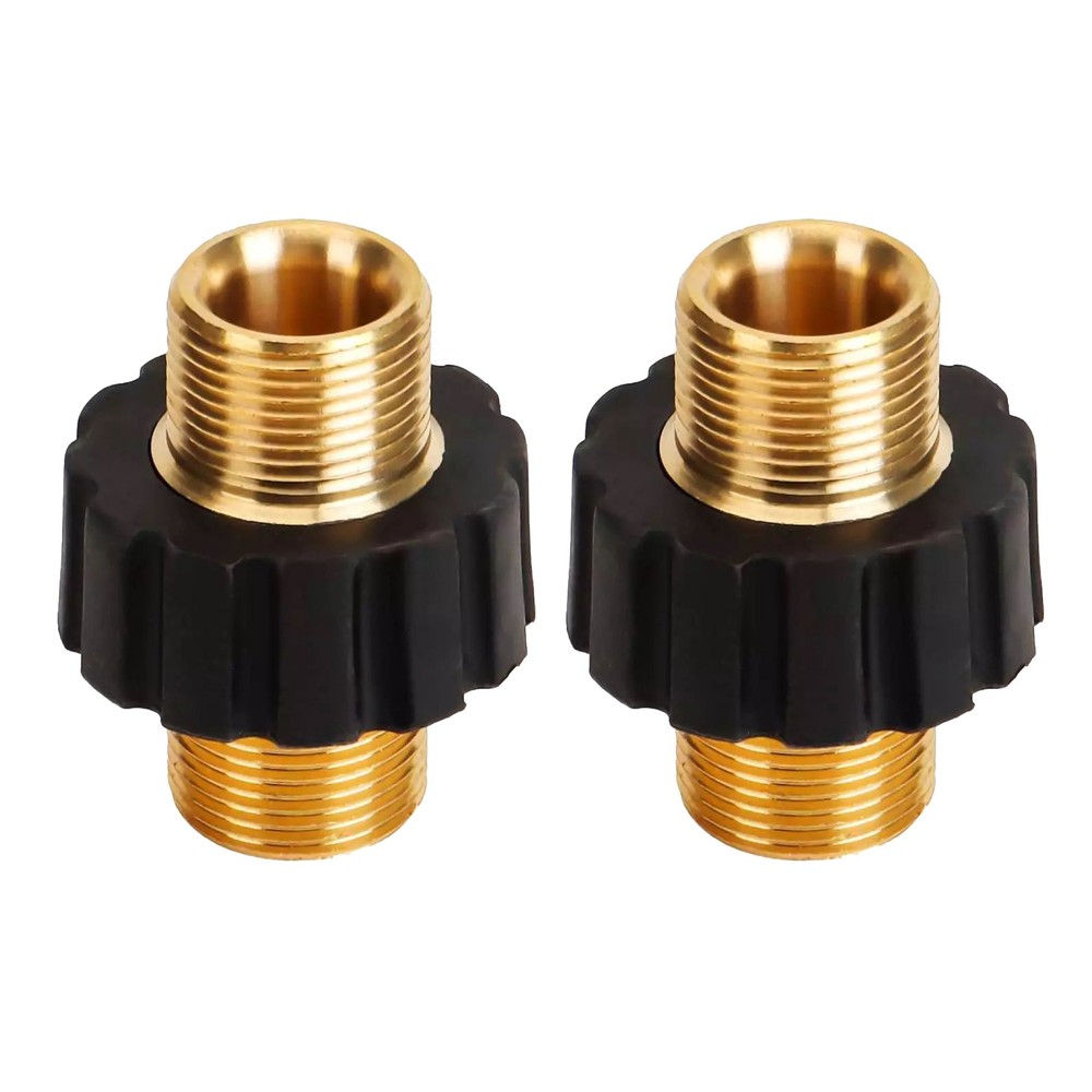 2 x Pipe Hose Adapter Pressure Washer Connector With 14mm Inner Thread