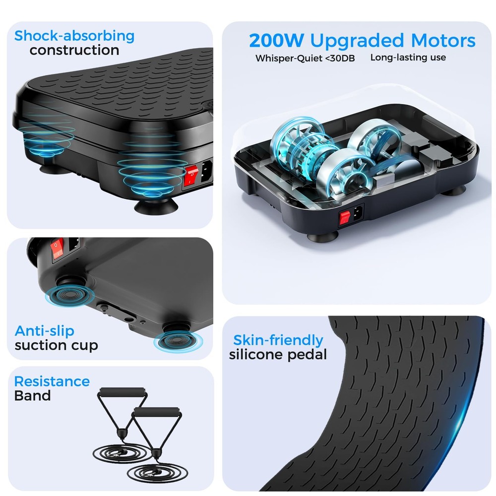 Vibration Plate Exercise Machine,Vibration Plate for Lymphatic Drainage Power...