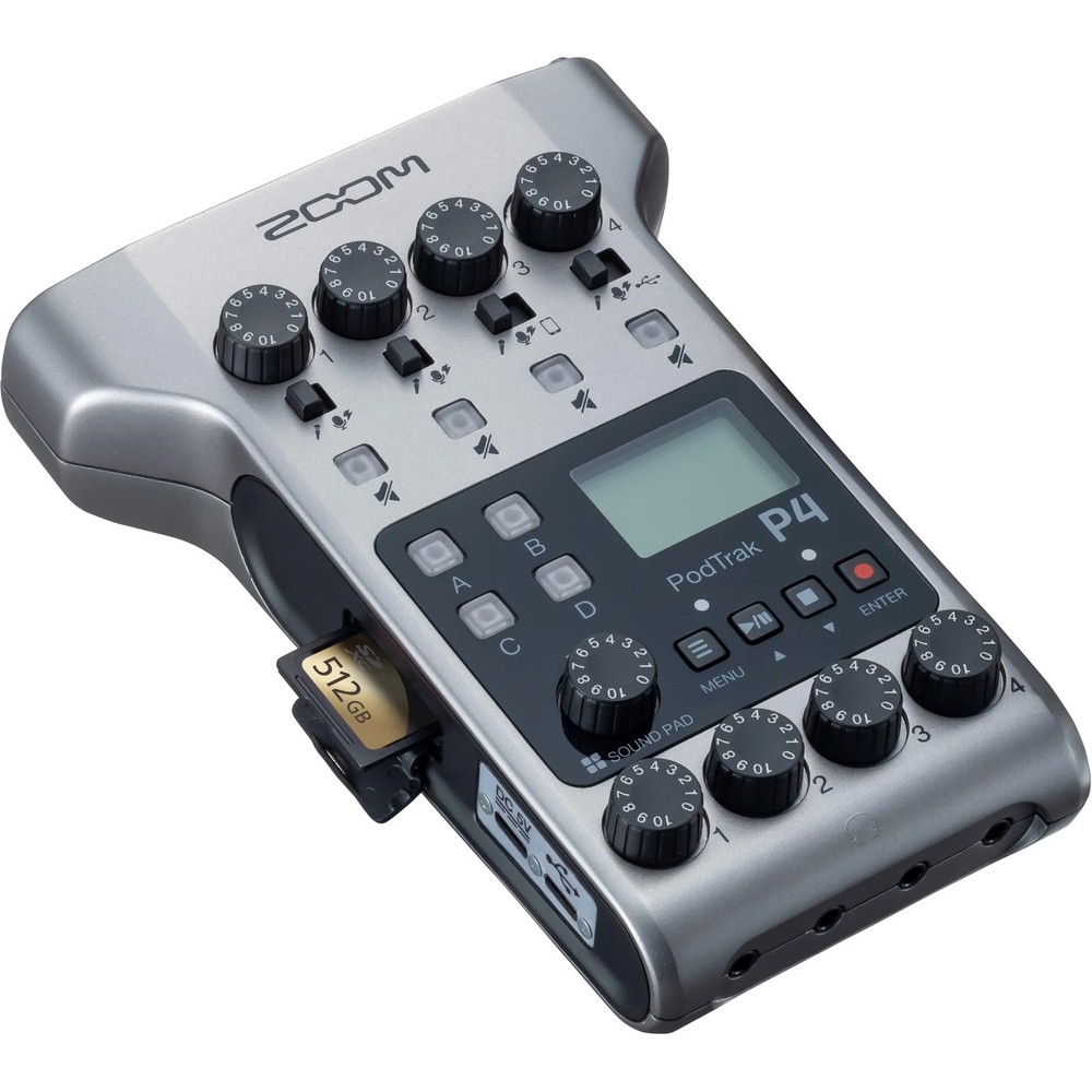 Zoom PodTrak P4 Podcasting Recorder