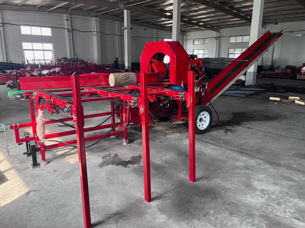 45t Firewood Wood Processor Log Splitter Skid Steer Attachment Forestry Machine