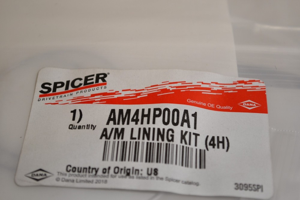 Dana Spicer AM4HP00A1 A/M Lining Kit (4H)