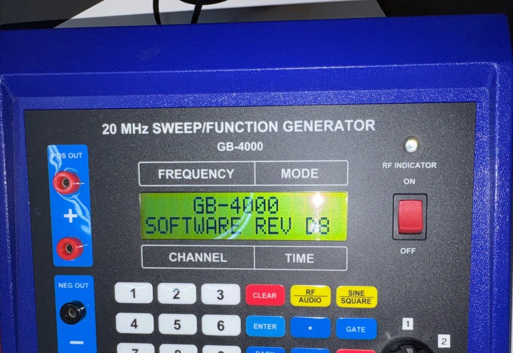 GB-4000 20 MHz Sweep/ Function Generator- Complete- Excellent Cond. -Tested-Rife