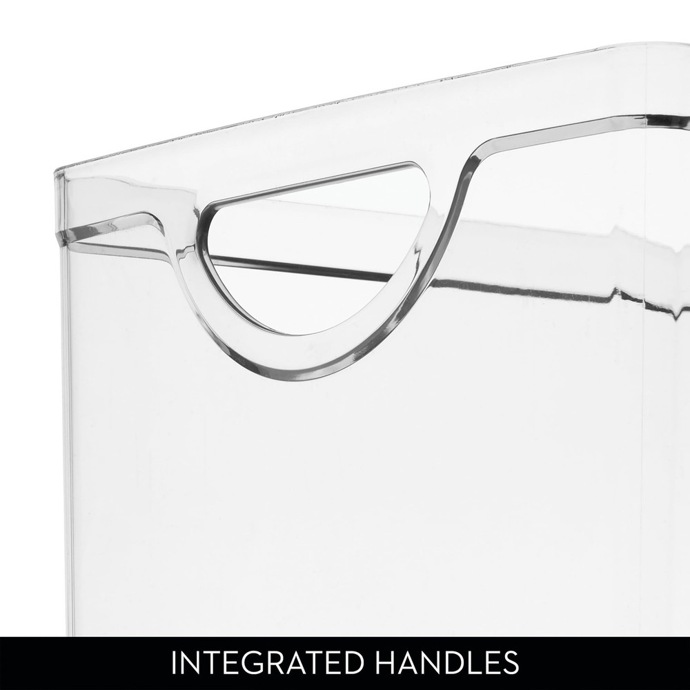 iDesign Stackable Clear Plastic Extra Long Storage Bin, Large,