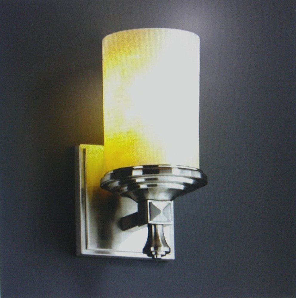 Justice Design CLD-8531-10-NCKL Clouds Deco Reversible Glass Wall Sconce Lightin