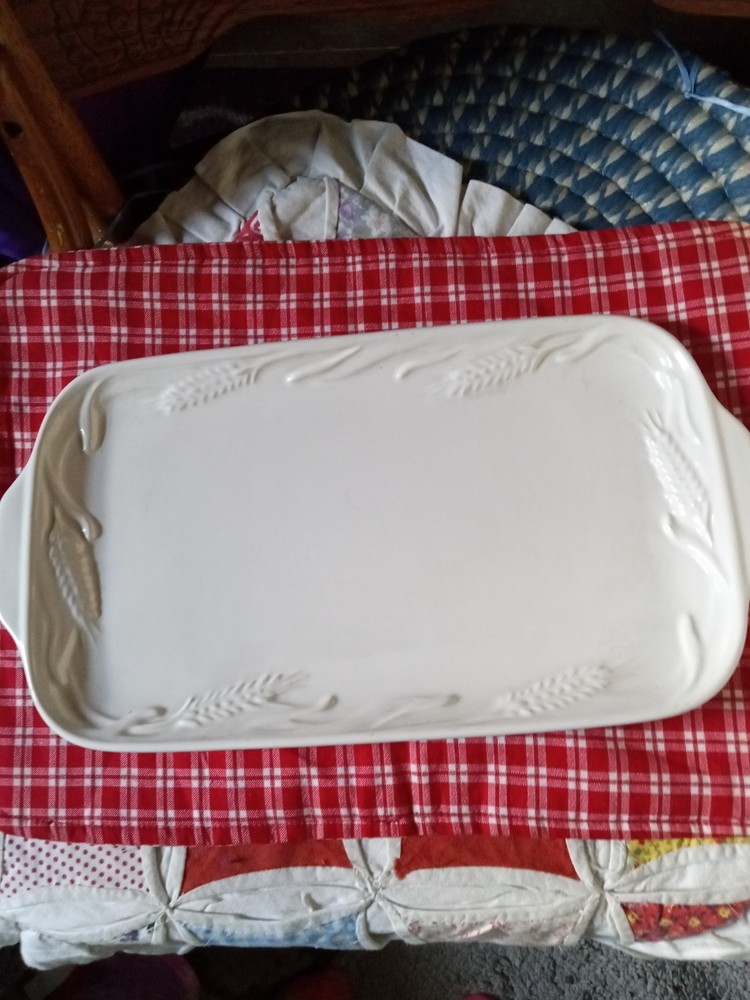 Phaltzgraff White Wheat Platter