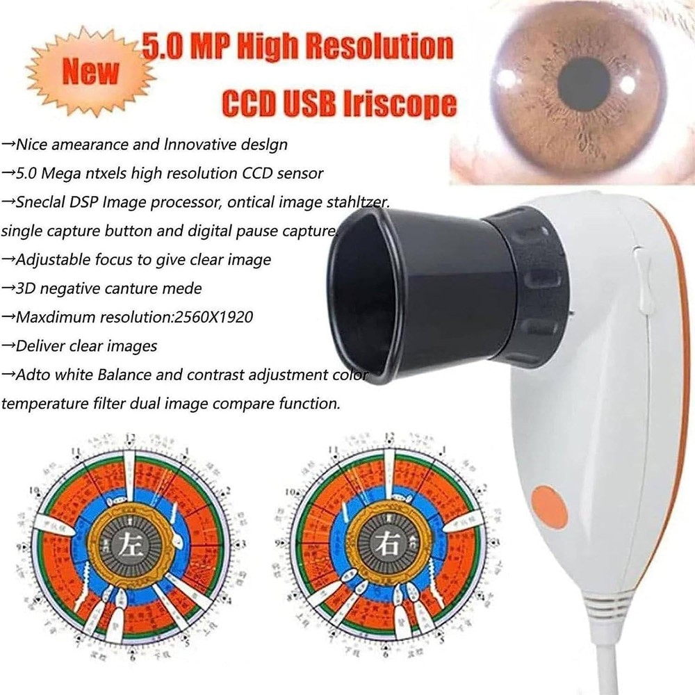 Iridology Camera Iriscope Iris Analyzer Iridology Camera with English Software