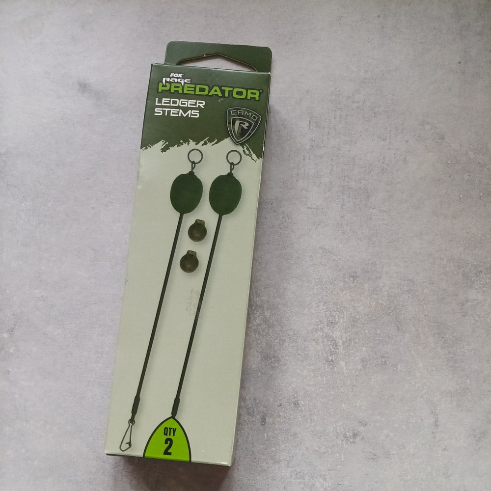 Fox Rage Predator Ledger Stems Medium x 2 / Fishing Tackle