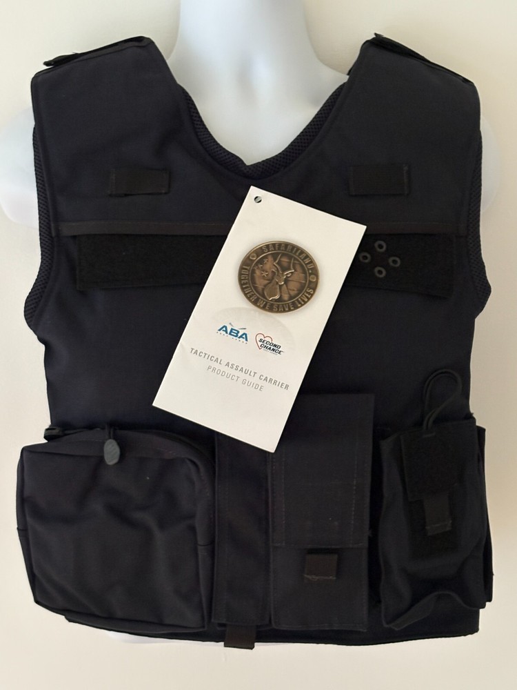 SECOND CHANCE Standard Tactical Armor Carrier Side Open Fix Pocket Medium Navy
