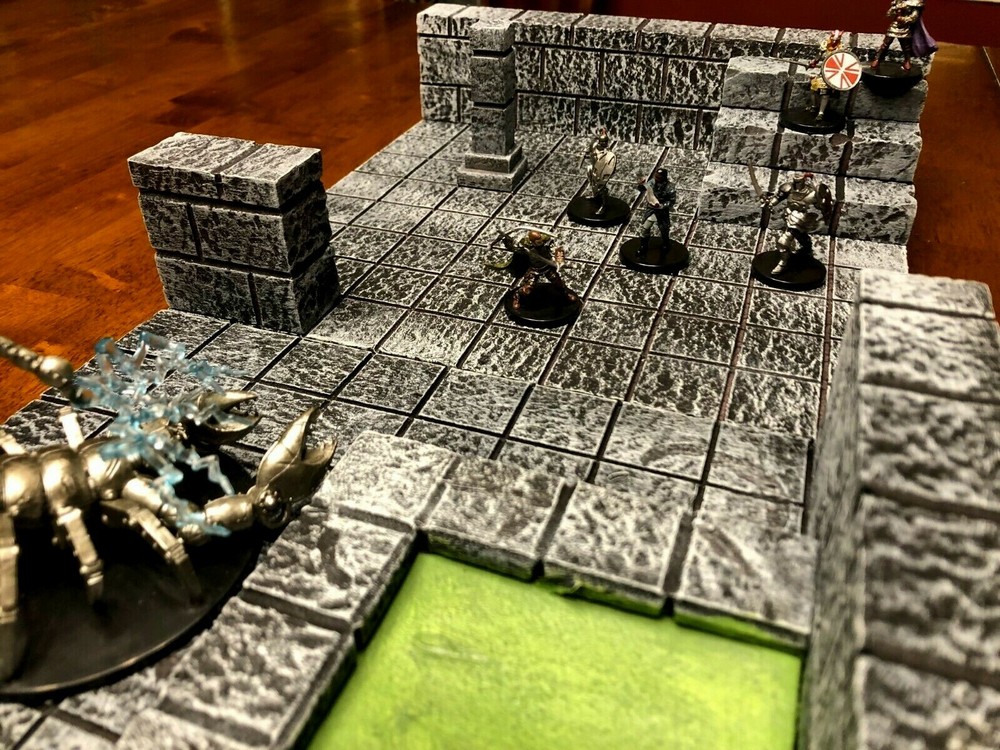 Big Dungeon Terrain Modular Set Wargame Scenery Dungeons & Dragons Pathfinder