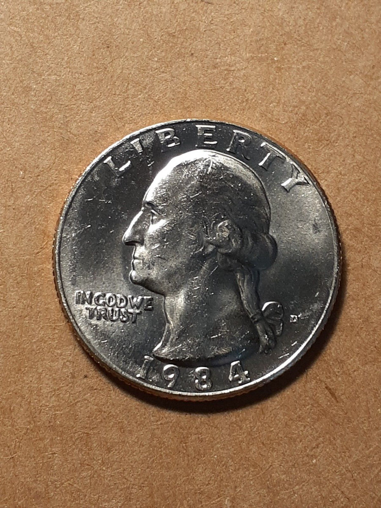 1984 D WASHINGTON QUARTER