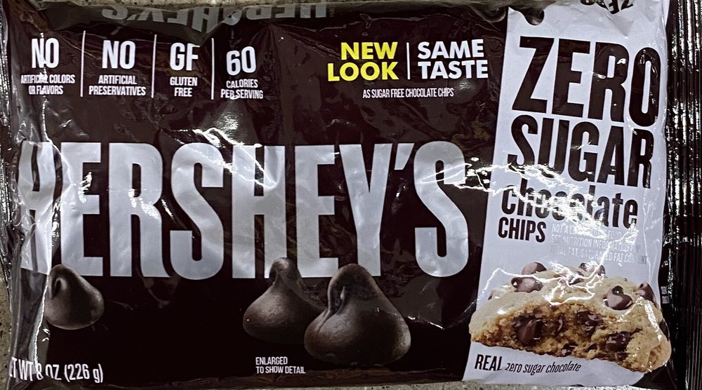 Hershey's ZERO SUGAR Milk Chocolate Baking Chips 8 oz Bag - 5 PACK