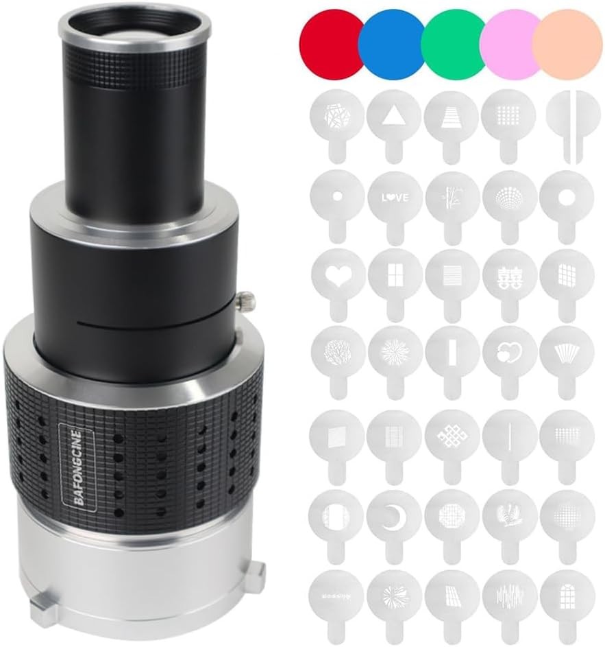 Optical Bowens Mount Projector Attachment Spotlight Conical Snoot...