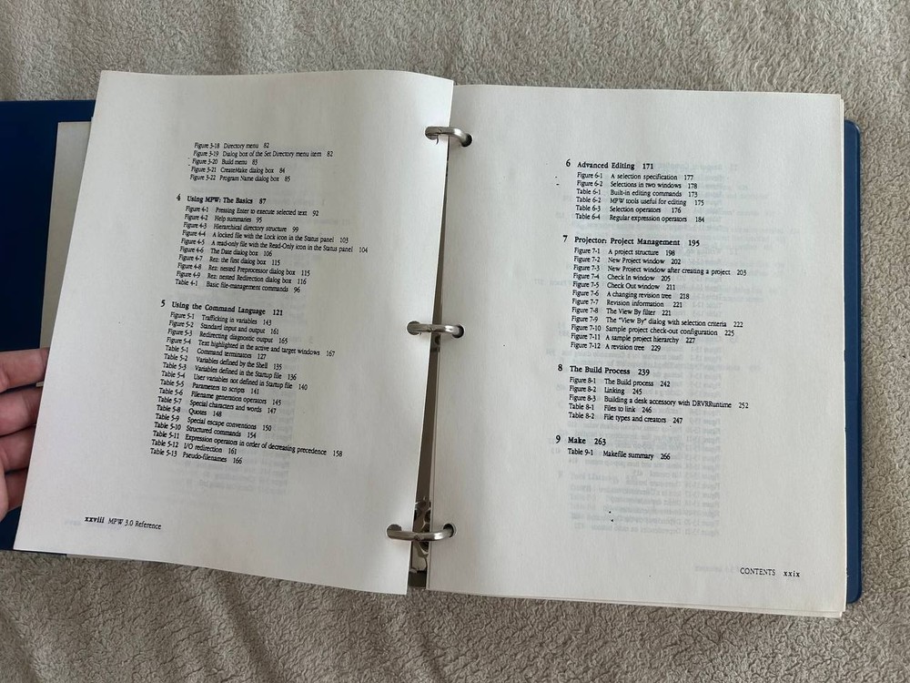 Vintage Apple MPW 3.0 Programmer’s Workshop Reference Binder 1990