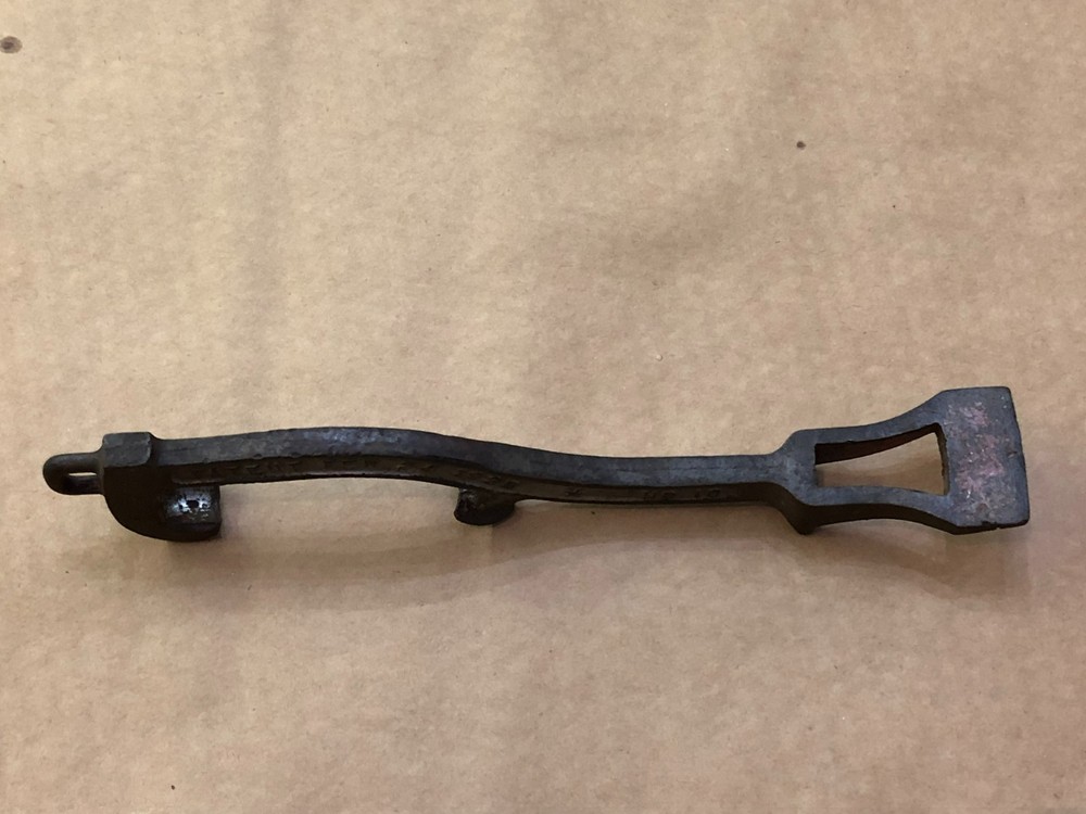 Vtg Cast Iron Akron Brass MFG Co No. 10 Fire Hydrant Spanner Wrench Multi Tool