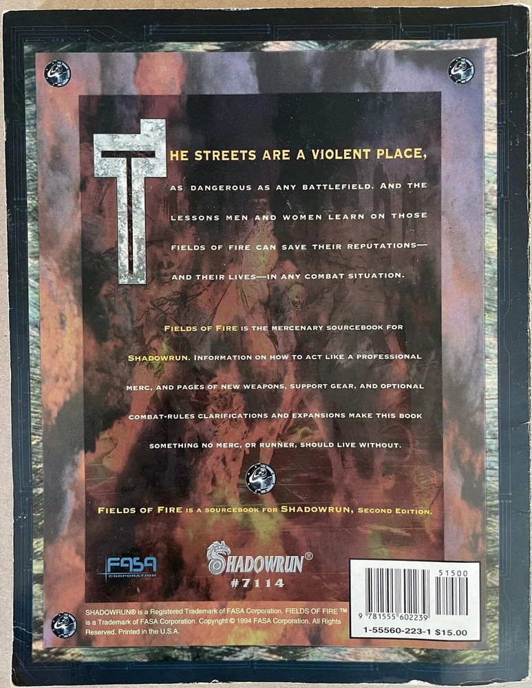 Fields of Fire 7114 Shadowrun FASA
