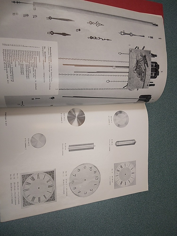 Vintage KIENINGER Clock Catalog