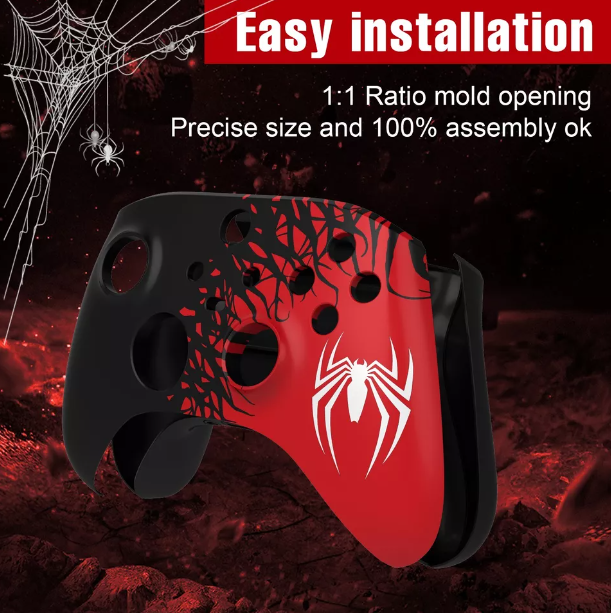 2 x Replacement Front Shells for Xbox Series X/S Controller Spider-Man 2 Element