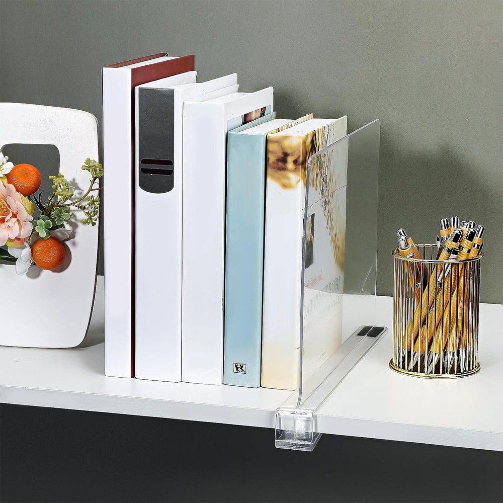 Versatile Acrylic Closet Separators - 8 Pack for Effortless Home Organization