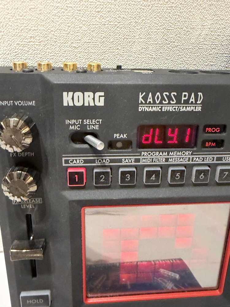 KORG KP3 Kaoss Pad Dynamic Effect Sampler Sequencer Tested Working used Japan