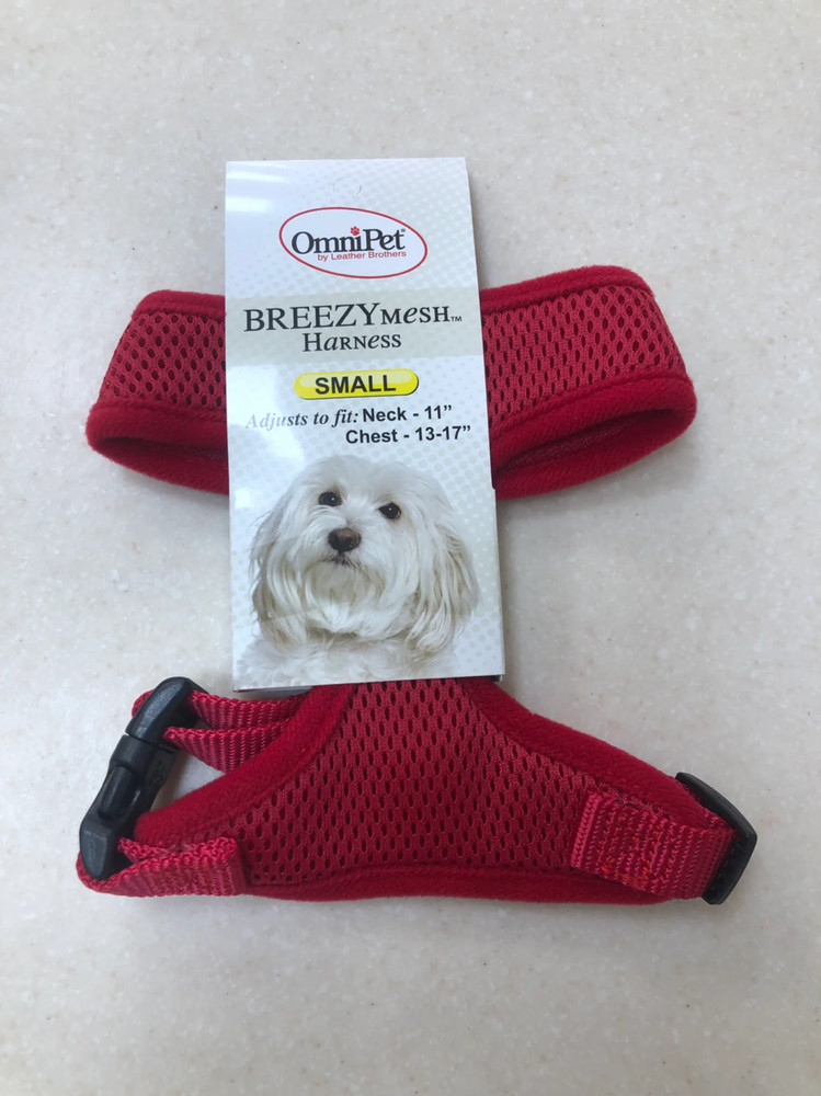 OmniPet BreezyMesh Dog Harness – Small, Red