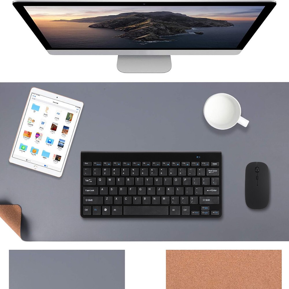 Waterproof Wireless Keyboard and Mouse Combo Ergonomic for Laptop Computer PC
