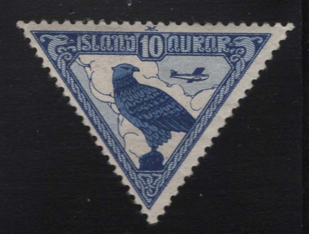 Iceland 1930 Gyrfalcon airmail Sc# C3 mint