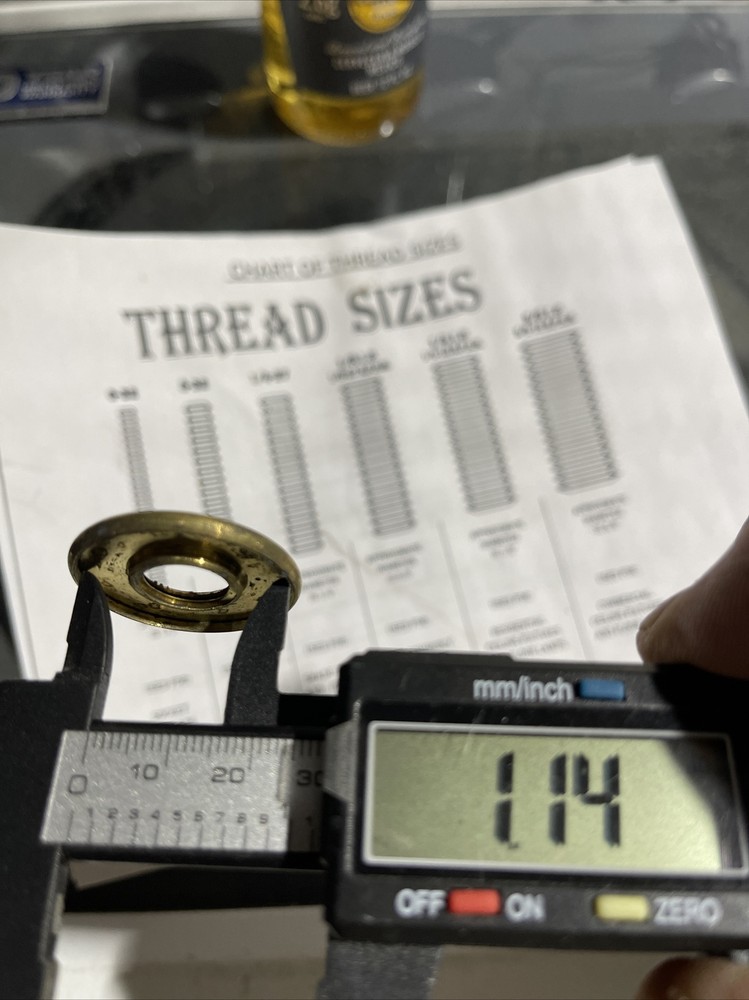 Turn Brass Unfinished 1 1/8 X 1/4 Ips Threaded Check Ring