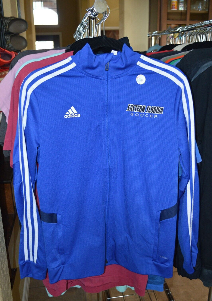 Adidas 'Climalite Full Zip Jacket Eastern Florida Soccer Size Medium Front Zip P