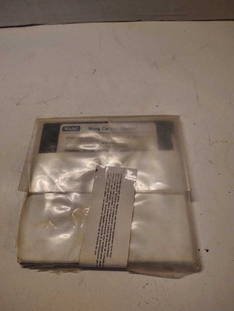 Rare MS-Dos Operating System Wang Pc/88