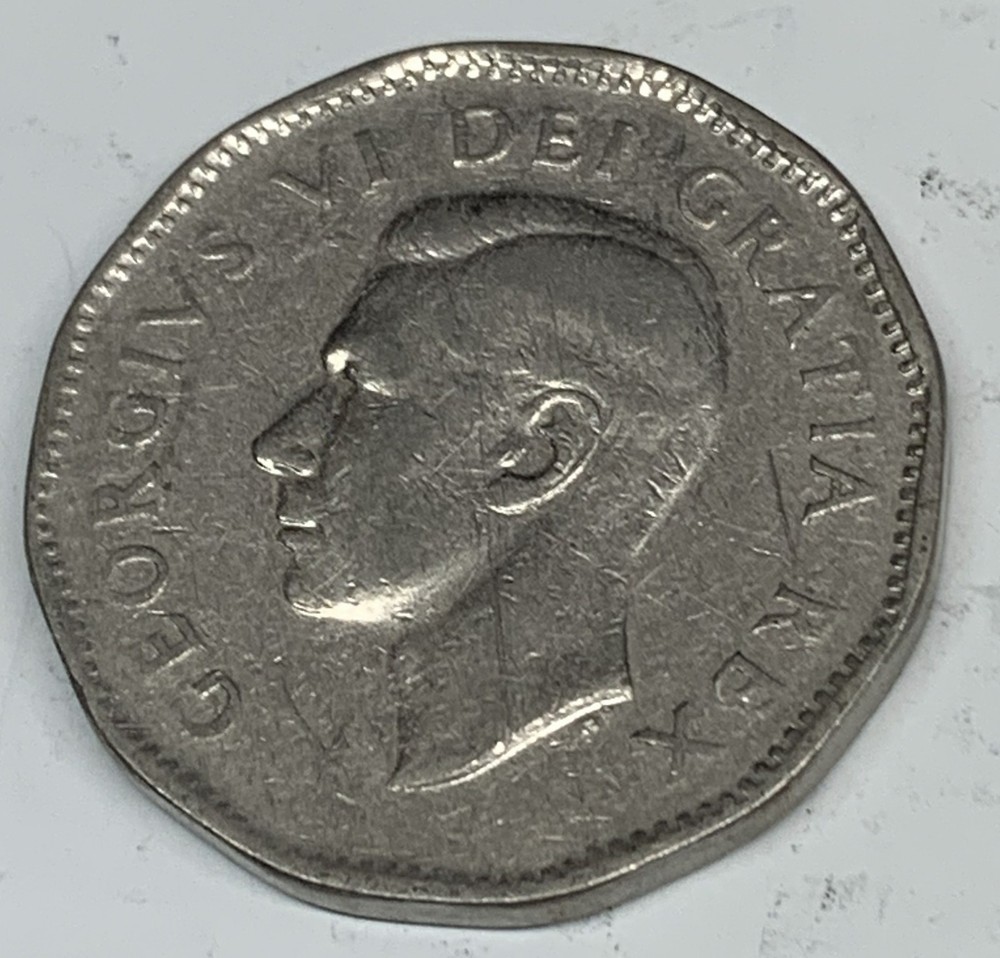 # C6092 CANADA COIN, FIVE CENTS 1949