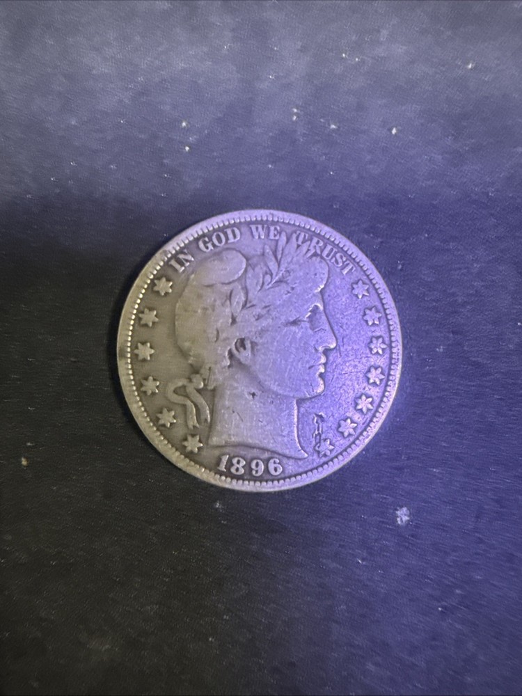 1896 BARBER HALF DOLLAR – 90% SILVER – ORIGINAL CIRCULATED