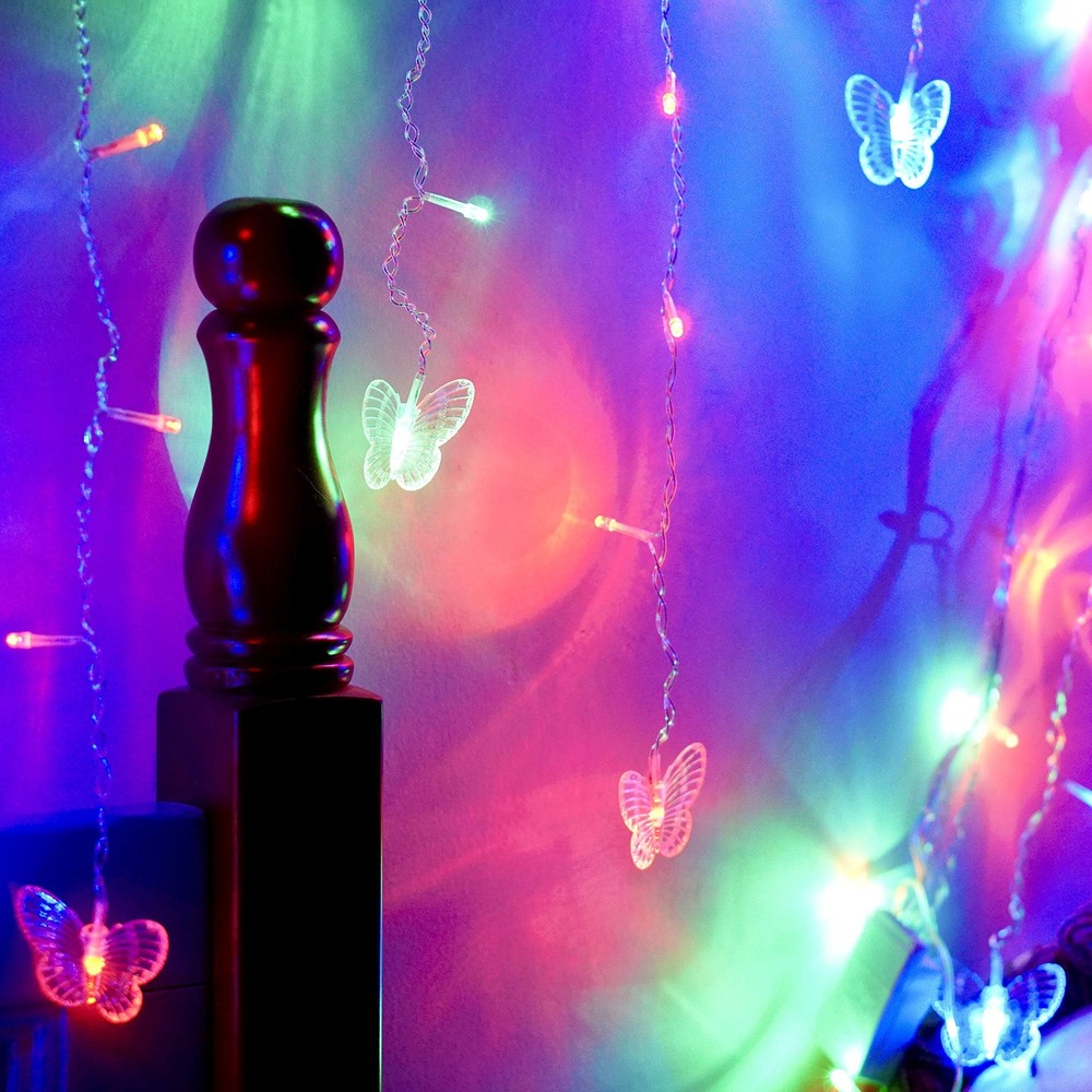 8 Modes 120 LED 19.7FT Firefly Twinkle Timer String Lights with Remote,Butter...